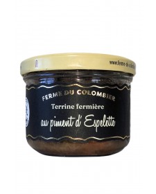 Terrine de porc au piment d'Espelette, produite par la Ferme du Colombier (Villote-sur-Aire, 55)
