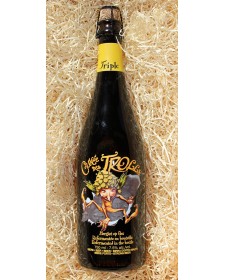 Bière blonde belge non filtrée Cuvée des Trolls 75cl, produite par la brasserie Dubuisson