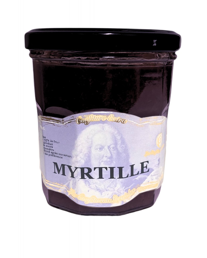 Confiture de myrtille 360g, produite par Les Confitures de Stanislas Confiture de myrtille 360g, produite par Les Confitures de Stanislas