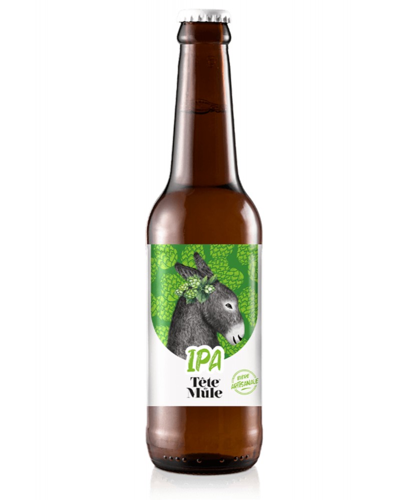 Bière Tête de mule IPA 33cl, produite par la Brasserie du Marais Poitevin (79) Bière Tête de mule IPA 33cl, produite par la Brasserie du Marais Poitevin (79)