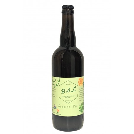 Bière session IPA artisanale de Lorraine (54), produite par la brasserie c'est de la BAL
