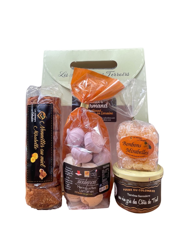 sac gourmand salé et sucré "Petites envies", créé par Les Saveurs du Colombier (54)