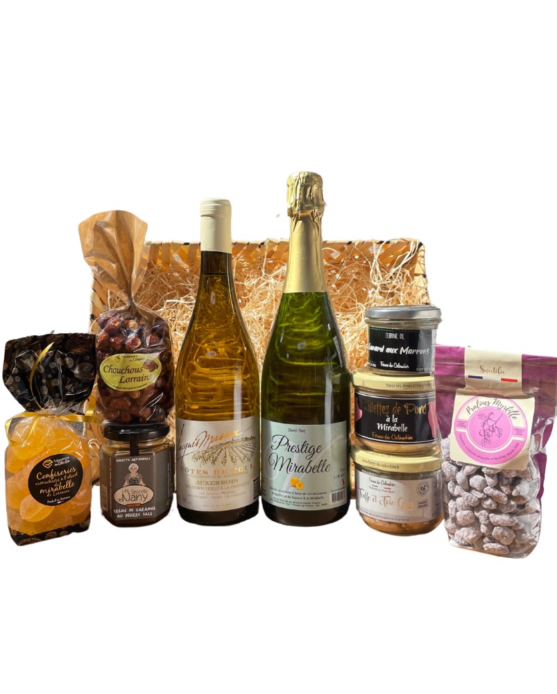 Panier garni L'Epicurien, assortiment de produits artisanaux lorrains
