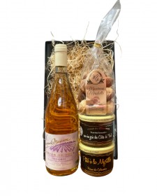 Panier garni sucré et salé Duo festif, assortiment de produits artisanaux lorrains
