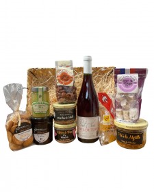 Panier garni Douceurs de Lorraine, assortiment de produits artisanaux lorrains