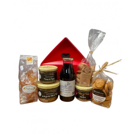 Maison panier garni Maison au cœur lorrain, assortiment salé et sucré de produits lorrains
