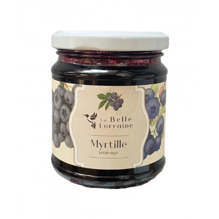 Confiture La Belle Lorraine à la myrtille sauvage, produite par les Confiture de la Hoube