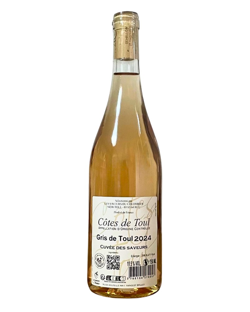 Vin gris de Côtes de Toul, Cuvée des Saveurs, produit par le domaine Régina (Bruley, 54) Vin gris de Côtes de Toul, Cuvée des Saveurs, produit par le domaine Régina (Bruley, 54)