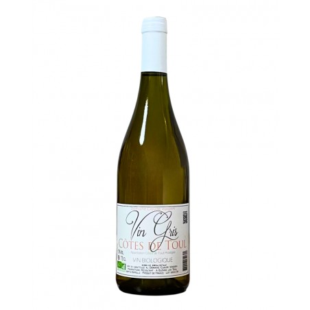 Vin gris des Côtes de Toul bio, produit par le domaine Claude Vosgien (Blénod-lès-Toul, 54)
