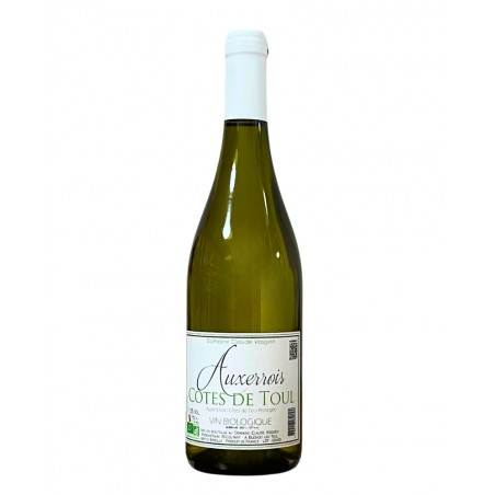 Vin blanc Auxerrois des Côtes de Toul bio 75cl, produit par le domaine Claude Vosgien (blénod-lès-Toul, 54)