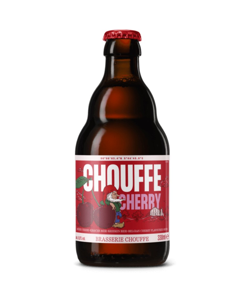 Bière à la cerise Cherry Chouffe 33cl, produite par la brasserie d'Achouffe en Belgique