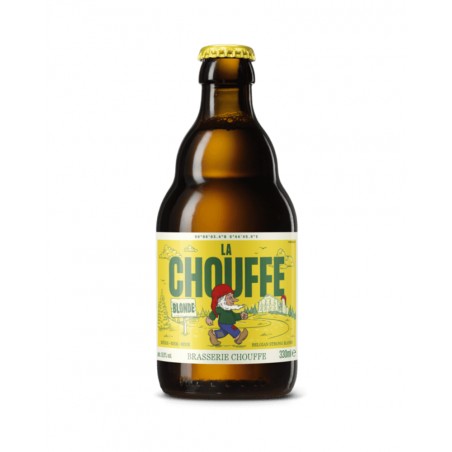 Bière belge La Chouffe 33cl, produite par la brasserie d'Achouffe (Belgique)