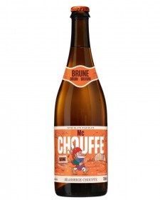 Bière brune belge Mc Chouffe 75cl, produite par la brasserie d'Achouffe