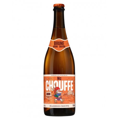 Bière brune belge Mc Chouffe 75cl, produite par la brasserie d'Achouffe