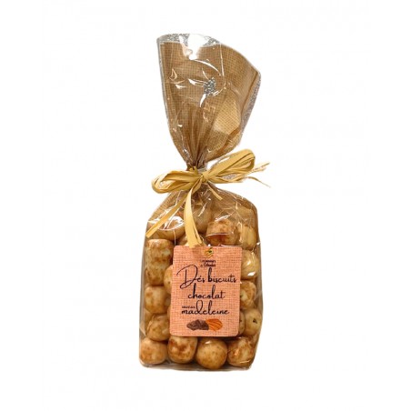 Dés biscuits chocolat saveur madeleine - Confiserie Adam (68)