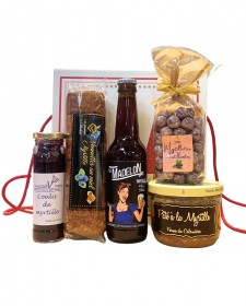 Panier Garni Myrtille – Spécialités artisanales lorraines autour de la myrtille.