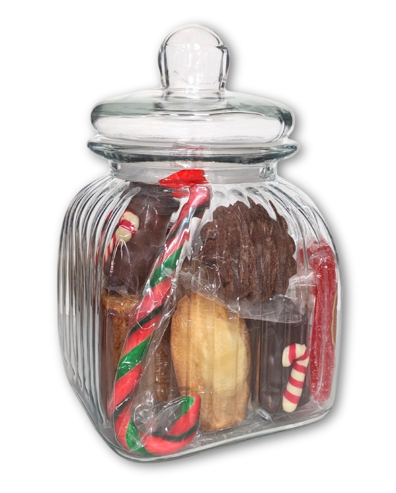 panier gourmand sucré bonbonnière Tendres Douceurs, créé par Les Saveurs du Colombier (54)