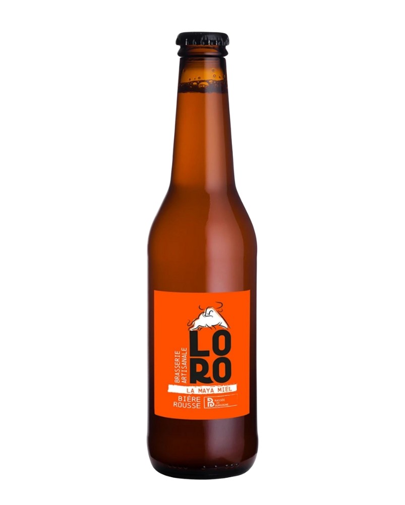 Brasserie Loro - Bière rousse 33cl "La maya miel". Brassée en Bourgogne