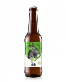 Bière Tête de mule IPA 33cl, produite par la Brasserie du Marais Poitevin (79)