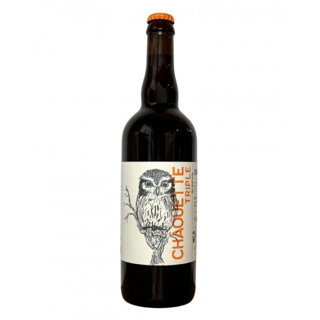Bière triple bio La Châouette 75cl, produite en Lorraine (54)