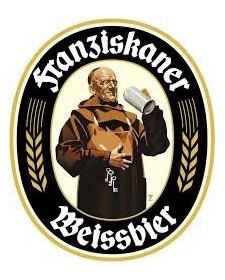 Bière allemande Franziskaner Hefe 50cl, weissbier produite à Munich par la brasserie Spaten-Franziskaner Bräu