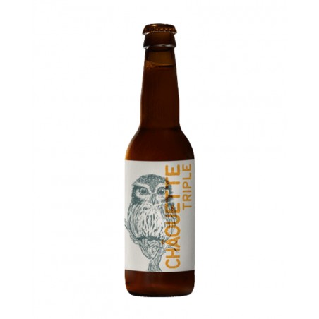 Bière triple bio La Châouette 75cl, produite en Lorraine (54)
