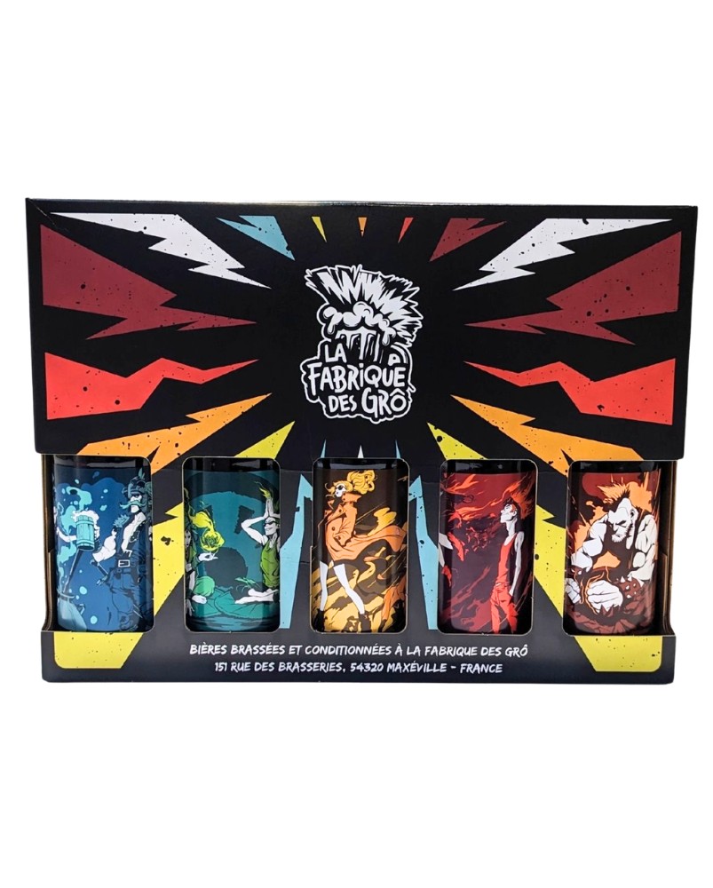Coffret 5 bières 33cl : La Fabrique des Grô à Maxéville (54)