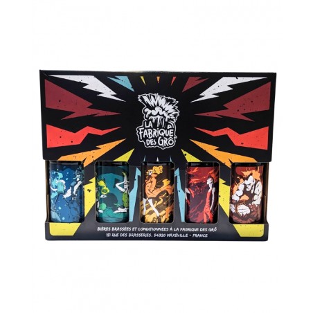 Coffret 5 bières 33cl : La Fabrique des Grô à Maxéville (54)