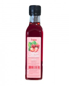 Sirop de fraise 25cl, produit par Confitures de Lorraine à Houdelaincourt en Meuse (55)