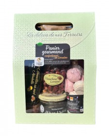 Panier garni salé et sucré "Petites envies", créé par Les Saveurs du Colombier (54)