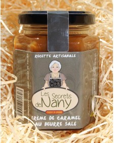 Pot de crème de caramel au beurre salé 190g, produit par Les Caramel d'Isabelle (54)