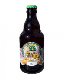 Bière blonde La Grenouille Assoiffée 3 houblons, fabriqué en Lorraine à Vahl-lès-Bénestroff (57)