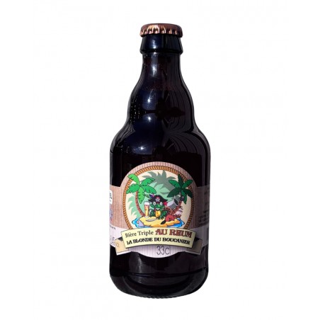 Bière artisanale au rhum La Blonde du Boucanier 33cl, produite par la brasserie de la Grenouille Assoiffée (57)