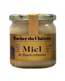 Miel artisanal de fleurs crémeux , produit au Rucher du Château (Fénétrange, 57)