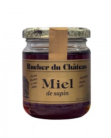 Miel de sapin 250g, produit en Lorraine par le Rucher du Château (Fénétrange, 57)