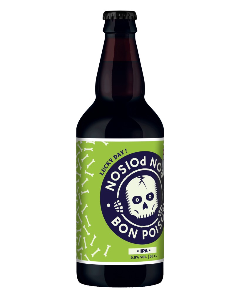 Bière Bon Poison IPA 50cl, produite par la brasserie Bon Poison à Metz (57, Moselle)