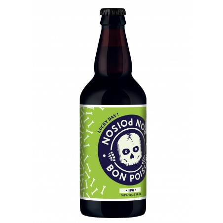 Bière Bon Poison IPA 50cl, produite par la brasserie Bon Poison à Metz (57, Moselle)