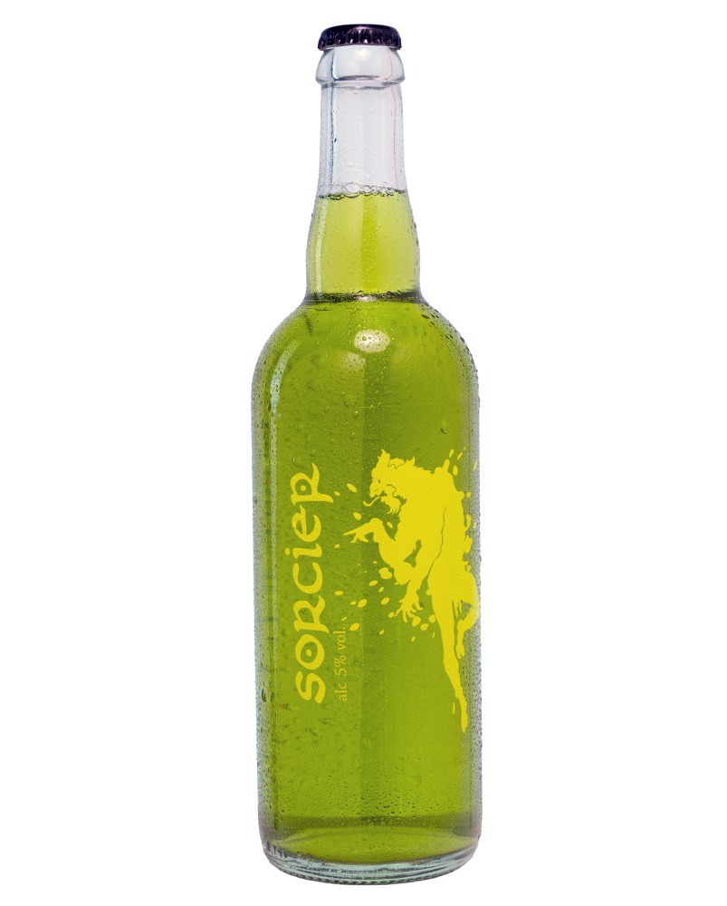 Bière du Sorcier 75cl, bière verte aux orties