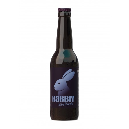 Rabbit 33cl : bière blanche par la Brasserie Okabeer, en Lorraine (54).