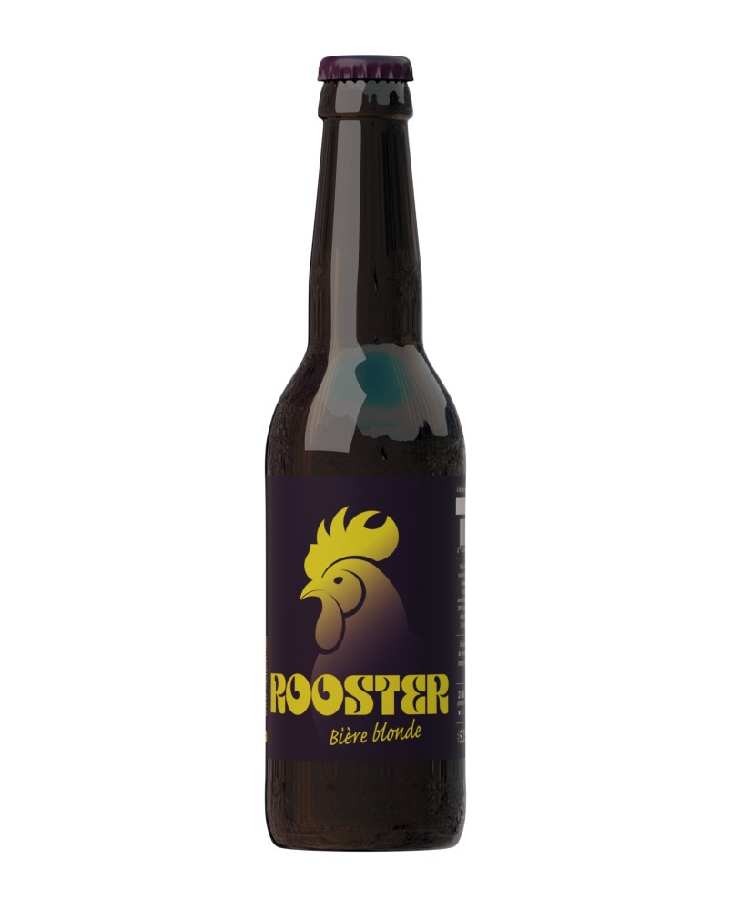 Rooster 33cl : bière blonde par la Brasserie Okabeer, en Lorraine (54).