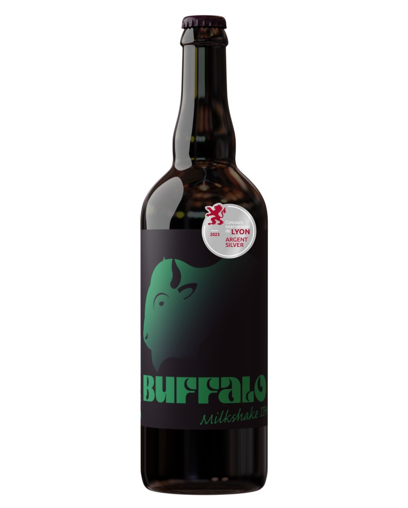 Buffalo milkshake IPA 75cl  : par la Brasserie Okabeer, en Lorraine (54).