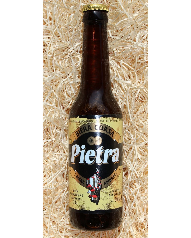 Bière corse Pietra 33cl, produite par la brasserie Pietra
