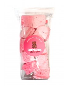 Guimauves artisanales saveur barbe à papa, sachet de 100g, produites par Sweetilie à Eloyes dans les Vosges (88)