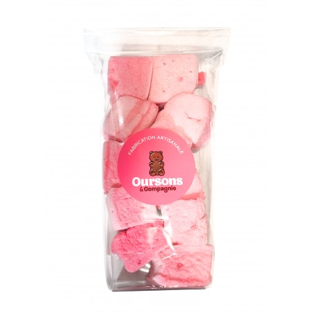 Guimauves artisanales saveur barbe à papa, sachet de 100g, produites par Sweetilie à Eloyes dans les Vosges (88)
