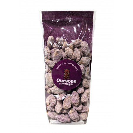 Pralines sucrées à la myrtille 150g, produites en Lorraine par Oursons et Compagnie