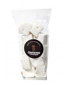 Guimauves artisanales saveur rhum ambré, sachet de 100g, produites par Sweetilie à Eloyes dans les Vosges (88)