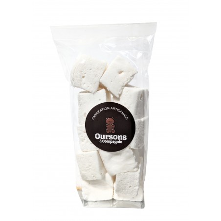 Guimauves artisanales saveur rhum ambré, sachet de 100g, produites par Sweetilie à Eloyes dans les Vosges (88)