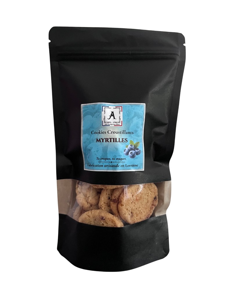 Cookies croustillants myrtilles  - 120g