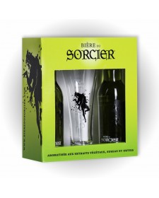 coffret 2 bières et 1 verre Bière du Sorcier