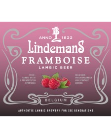 Bière belge à la framboise de la brasserie Lindemans (Vlazenbeek, Belgique)